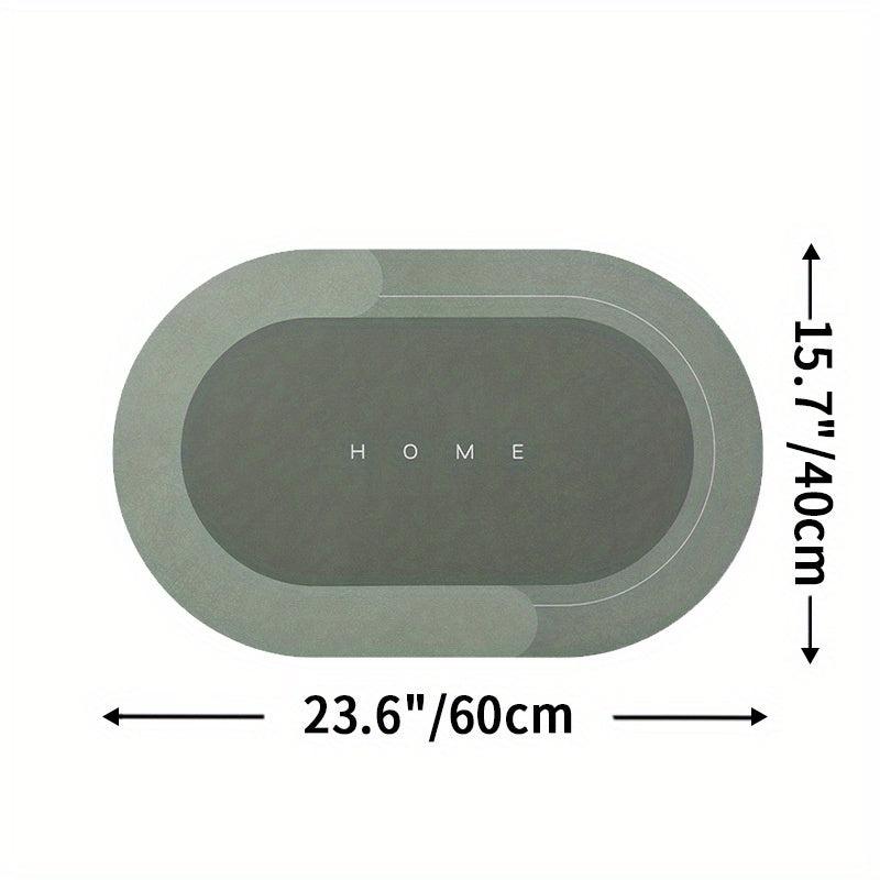 1pc Memory Foam Non Slip Bathroom Rug Fast Drying Floor Mat