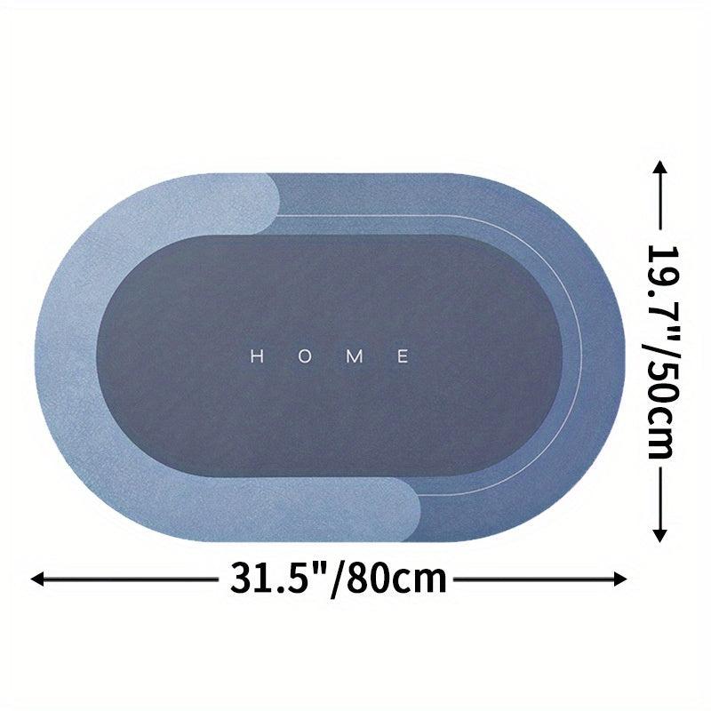 1pc Memory Foam Non Slip Bathroom Rug Fast Drying Floor Mat