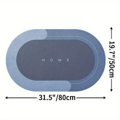 1pc Memory Foam Non Slip Bathroom Rug Fast Drying Floor Mat
