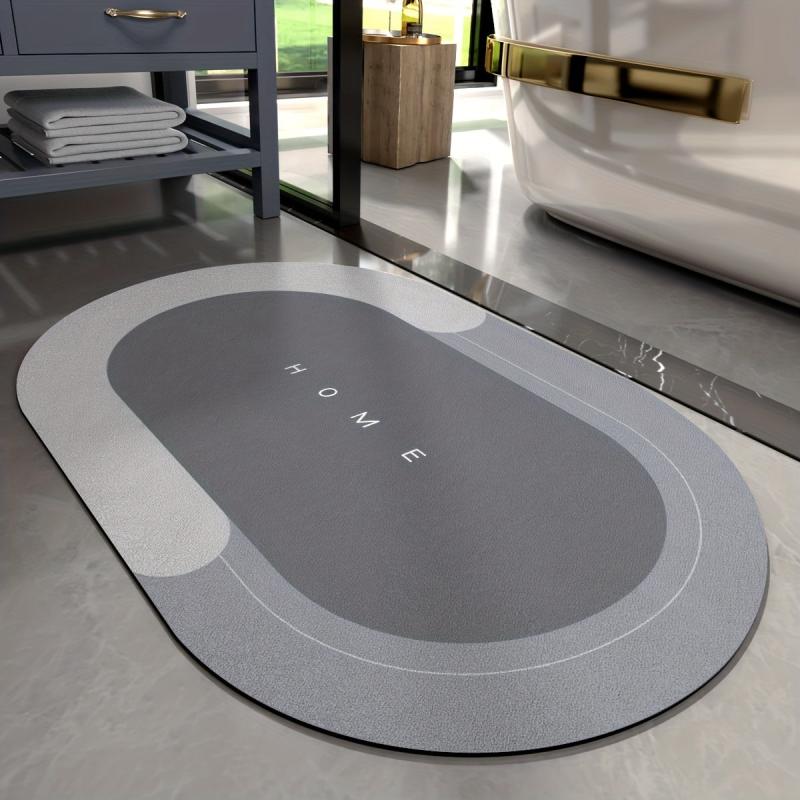 1pc Memory Foam Non Slip Bathroom Rug Fast Drying Floor Mat