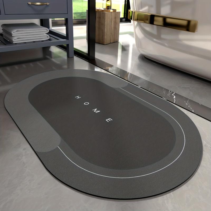 1pc Memory Foam Non Slip Bathroom Rug Fast Drying Floor Mat