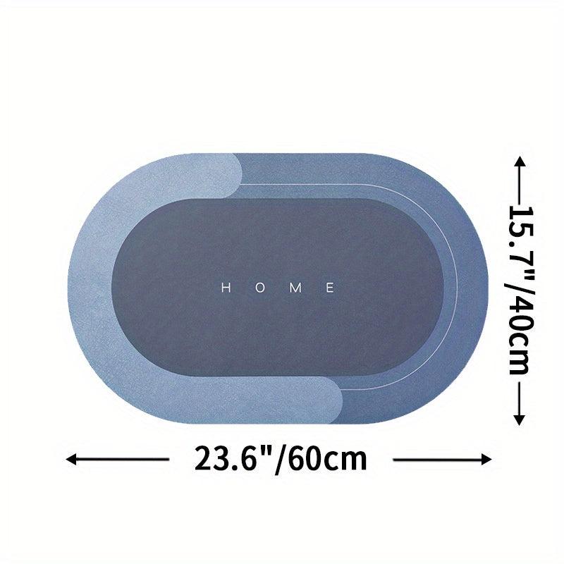 1pc Memory Foam Non Slip Bathroom Rug Fast Drying Floor Mat