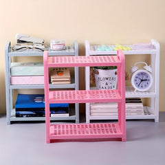 Adjustable 3 Layer Cosmetic Storage Rack for Kitchen and Bathroom