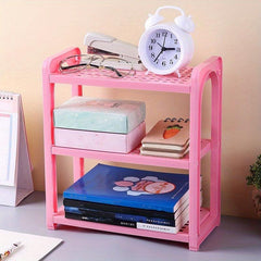 Adjustable 3 Layer Cosmetic Storage Rack for Kitchen and Bathroom