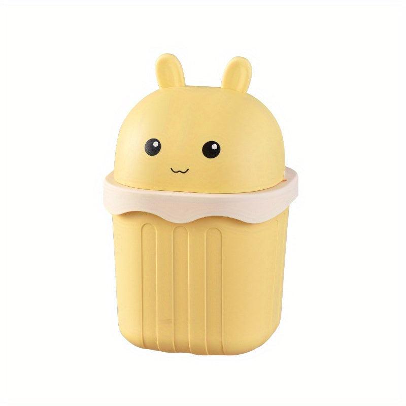 Children's Desktop Trash Can Mini Sundries Bucket With Lid