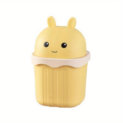 Children's Desktop Trash Can Mini Sundries Bucket With Lid