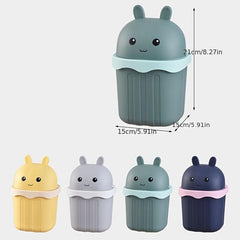 Children's Desktop Trash Can Mini Sundries Bucket With Lid