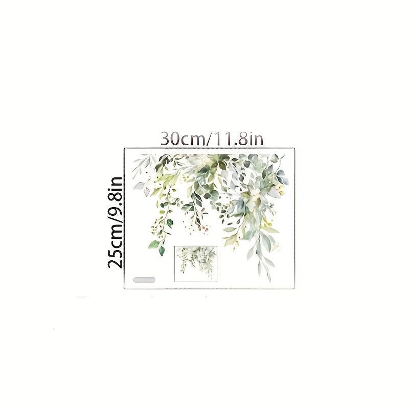 2pcs Flowers Toilet Stickers Self Adhesive Bathroom Decor