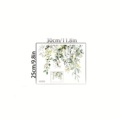 2pcs Flowers Toilet Stickers Self Adhesive Bathroom Decor