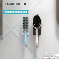 Comb Storage Rack Wall Mounted Comb Holder Bathroom Storage Hook