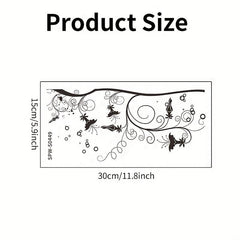 Plant & Flower Toilet Stickers Self-Adhesive PVC Decal Bathroom Decoration