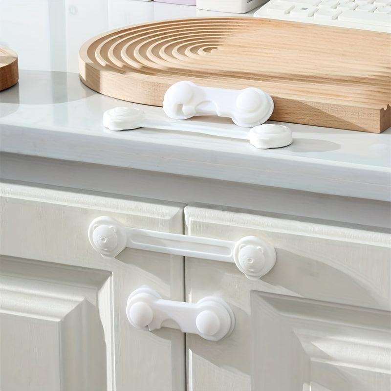 Baby Safety Lock Set Bear Head Lock Buckle 5pcs