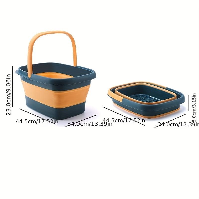 Foldable Foot Soaking Bucket Collapsible Household Foot Bath Massager Basin