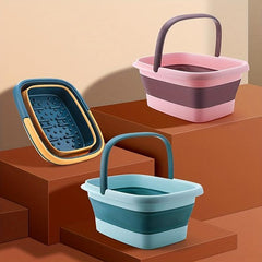Foldable Foot Soaking Bucket Collapsible Household Foot Bath Massager Basin