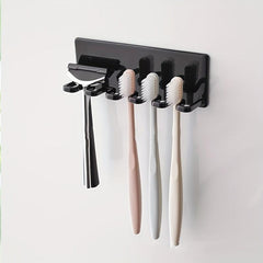 Toothbrush Holder Wall Mounted Storage Rack Bathroom Organizer