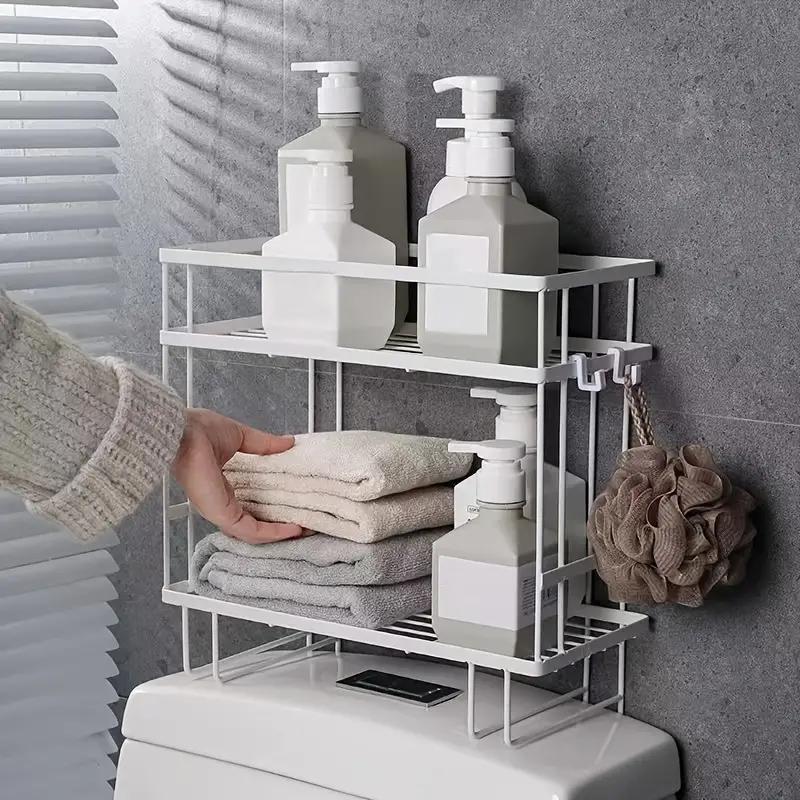 Bathroom Storage Rack Over Toilet Organizer Toiletries Cosmetic Shelves