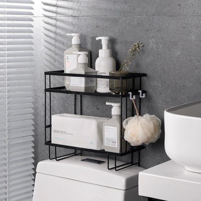 Bathroom Storage Rack Over Toilet Organizer Toiletries Cosmetic Shelves