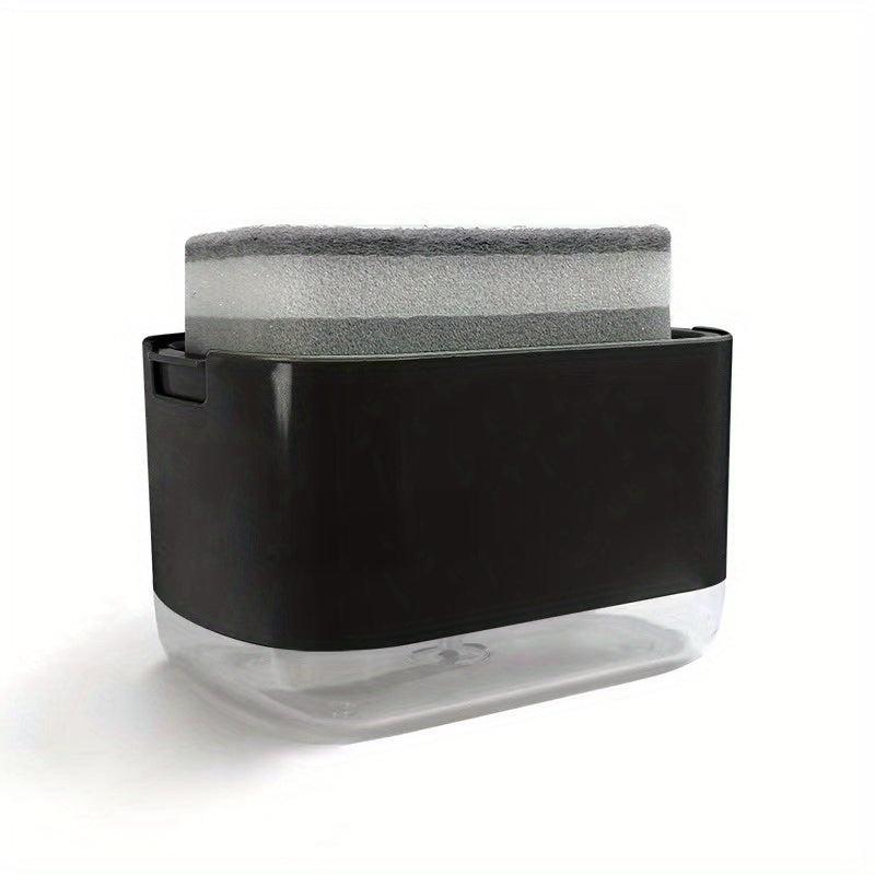 Convenient Soap Dispenser with Sponge - Ideal for Kitchen & Bathroom