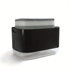 Convenient Soap Dispenser with Sponge - Ideal for Kitchen & Bathroom