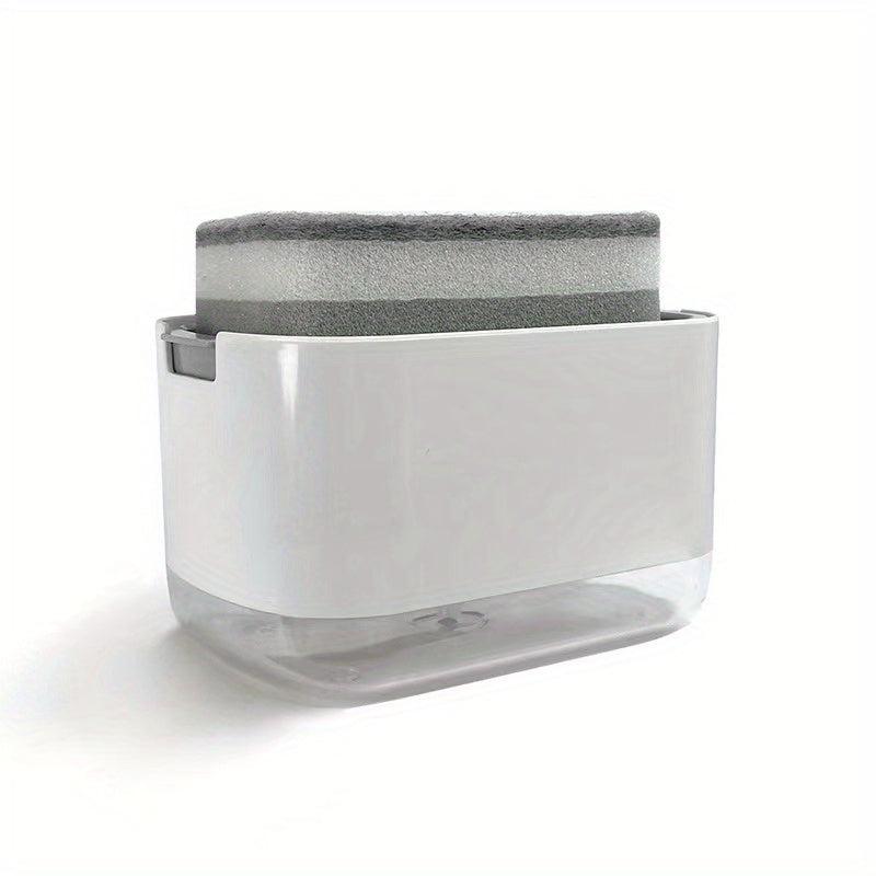 Convenient Soap Dispenser with Sponge - Ideal for Kitchen & Bathroom