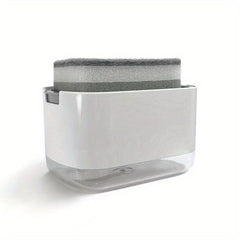 Convenient Soap Dispenser with Sponge - Ideal for Kitchen & Bathroom