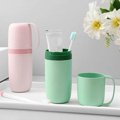 Portable Toothbrush Box with Dustproof Cover for Traveling