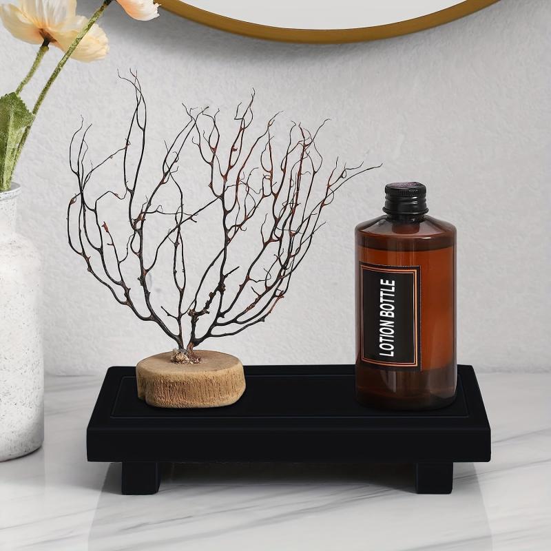Silicone Storage Tray Standing Toilet Vanity Organizer