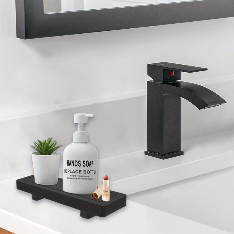 Silicone Storage Tray Standing Toilet Vanity Organizer