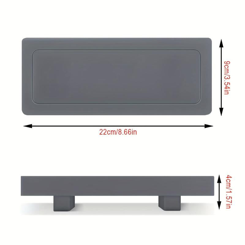 Silicone Storage Tray Standing Toilet Vanity Organizer