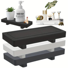 Silicone Storage Tray Standing Toilet Vanity Organizer