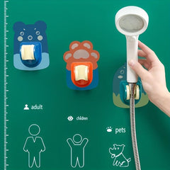 Cartoon Shower Head Bracket Set, Adjustable Lotus Holder