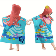 Kids' Hooded Bathrobe Towel Soft & Quick Drying