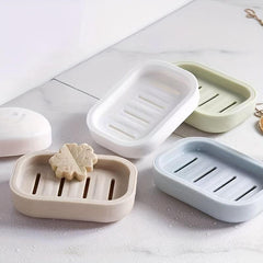 Plastic Double Layer Soap Dish Self Draining Holder
