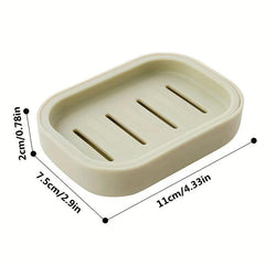 Plastic Double Layer Soap Dish Self Draining Holder