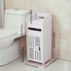 1pc Freestanding Bathroom Corner Shelf Storage Rack