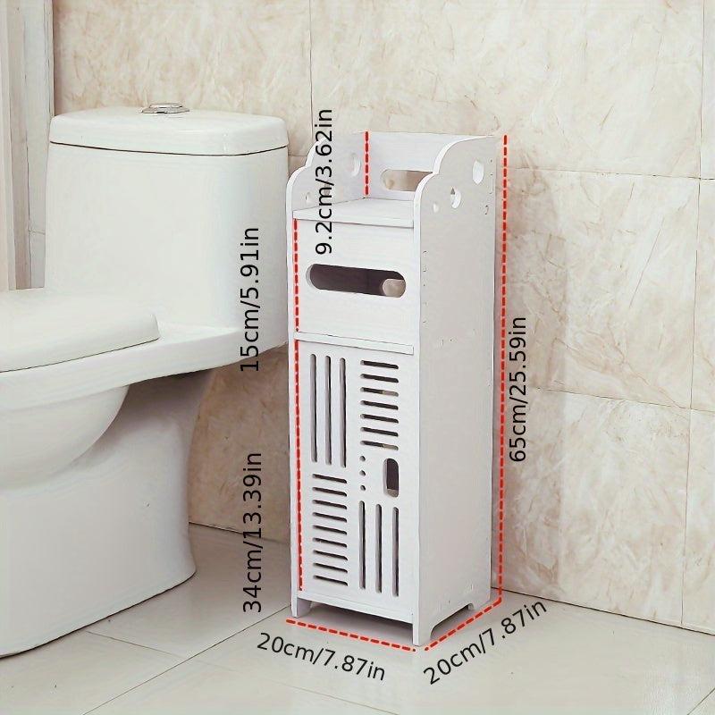 1pc Freestanding Bathroom Corner Shelf Storage Rack
