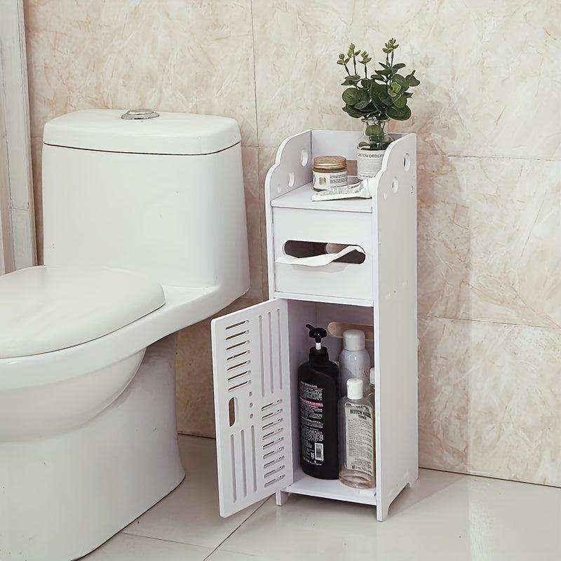 1pc Freestanding Bathroom Corner Shelf Storage Rack