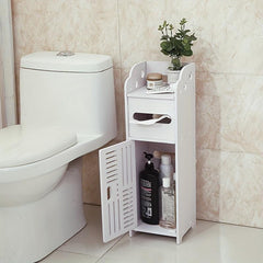 1pc Freestanding Bathroom Corner Shelf Storage Rack