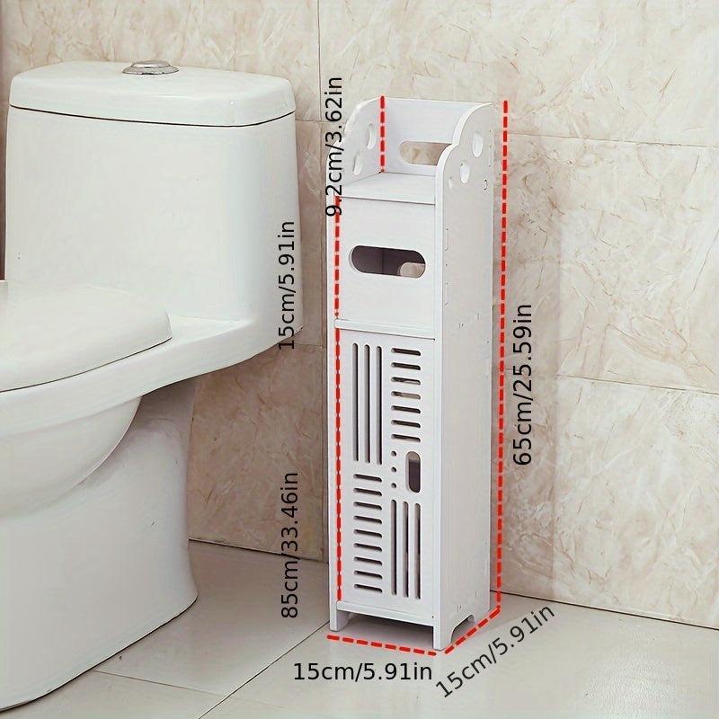 1pc Freestanding Bathroom Corner Shelf Storage Rack
