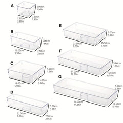 Drawer Storage Box Divider Box Transparent Acrylic Container