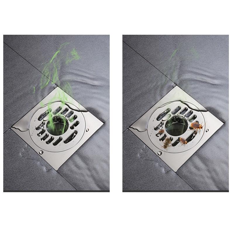 Rubber Floor Drain Mat Bathroom Drain Deodorant Cover