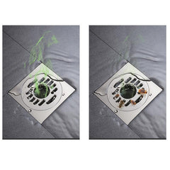Rubber Floor Drain Mat Bathroom Drain Deodorant Cover