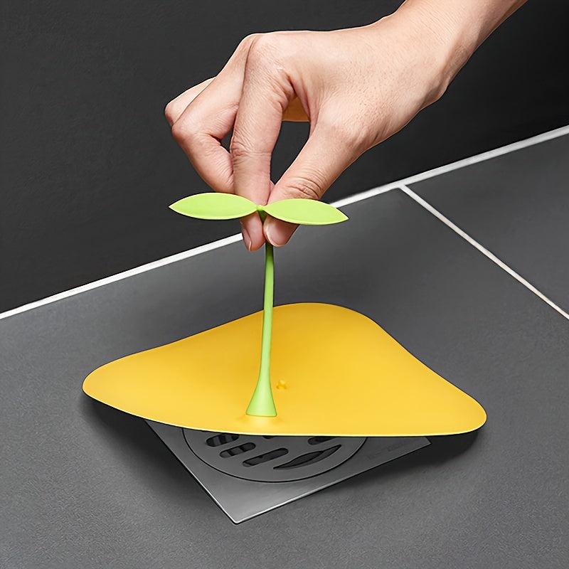 Rubber Floor Drain Mat Bathroom Drain Deodorant Cover