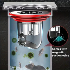 Insect-Proof Floor Drain Filter with Magnetic Suction