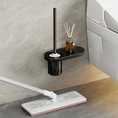 Toilet Brush Set With Shelf No Dead Corner Bathroom Cleaning Brush