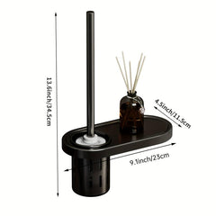 Toilet Brush Set With Shelf No Dead Corner Bathroom Cleaning Brush