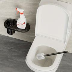 Toilet Brush Set With Shelf No Dead Corner Bathroom Cleaning Brush
