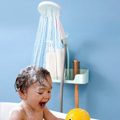 Adjustable Punch Shower Head Bracket Bathroom Spray Holder Base