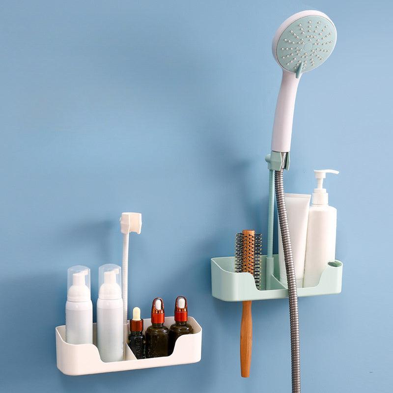 Adjustable Punch Shower Head Bracket Bathroom Spray Holder Base