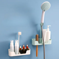 Adjustable Punch Shower Head Bracket Bathroom Spray Holder Base